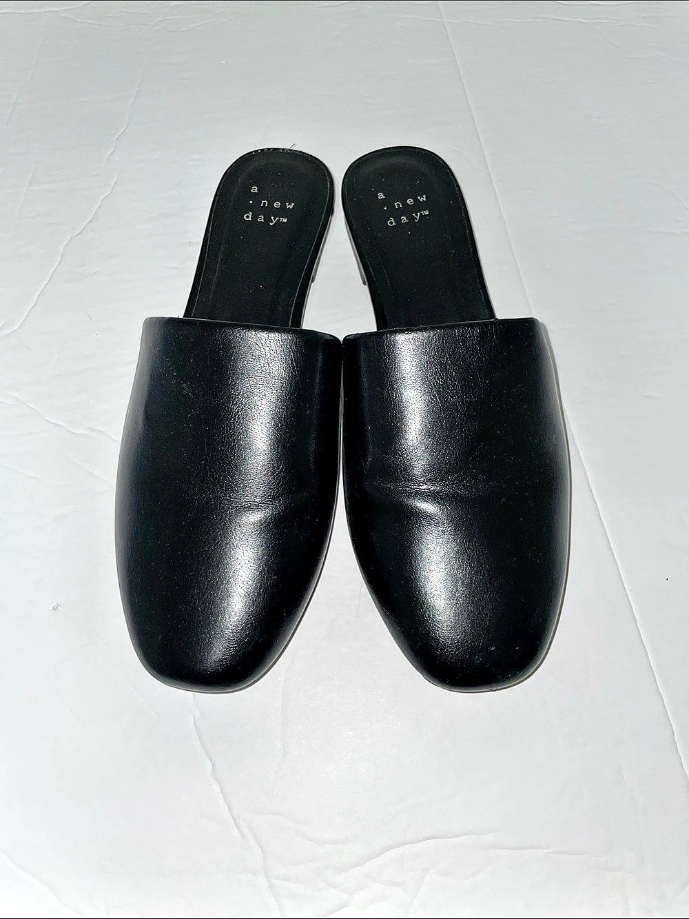 A New Day Women's Black Slip-On Mules